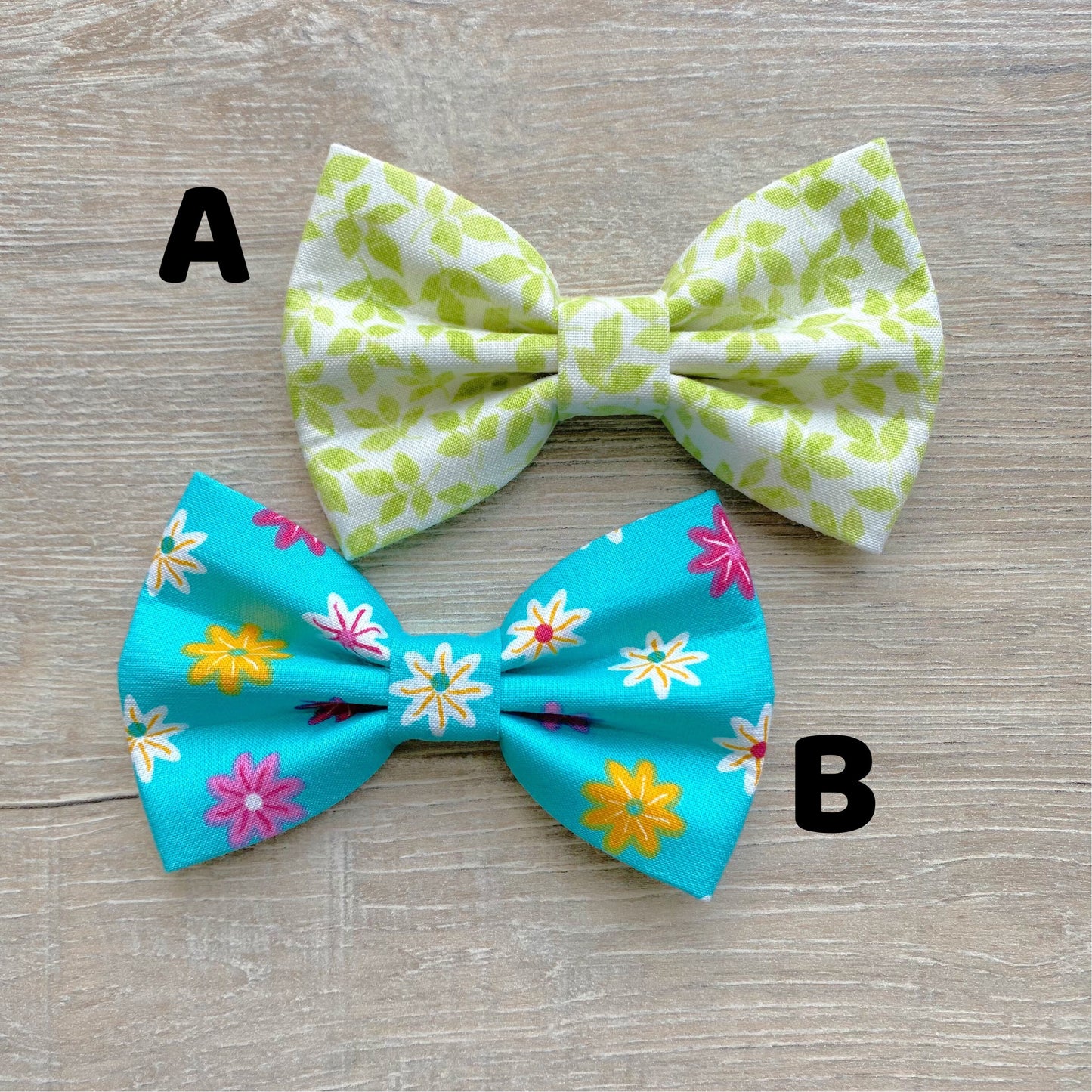 Assorted Flowers Dog Bowtie