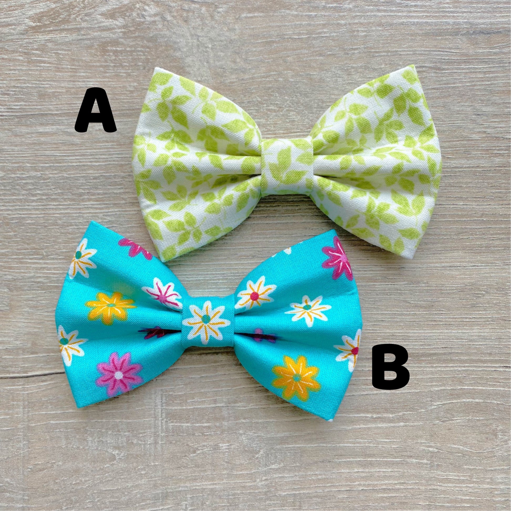 Assorted Flowers Dog Bowtie