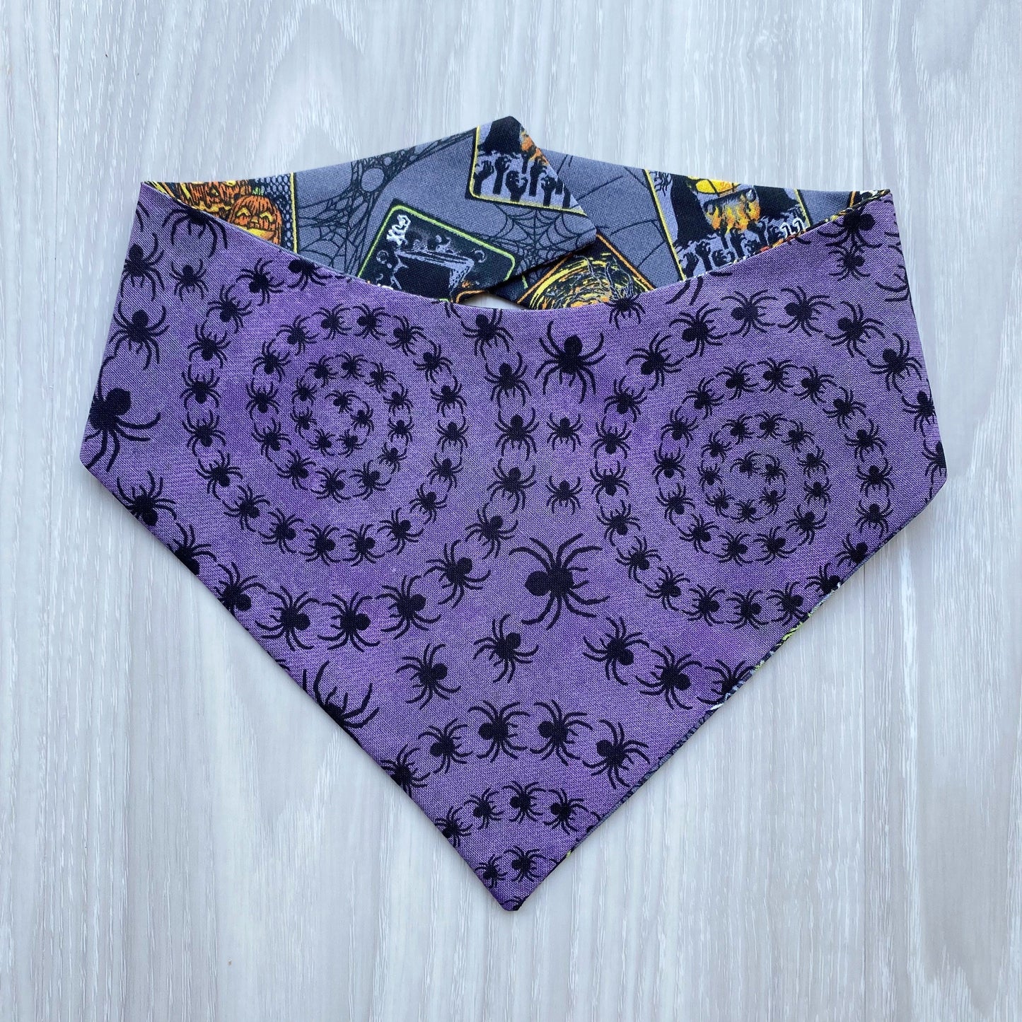 Halloween Dog Bandana, Witch Tarot Cards, Spider Swirl, Snap On