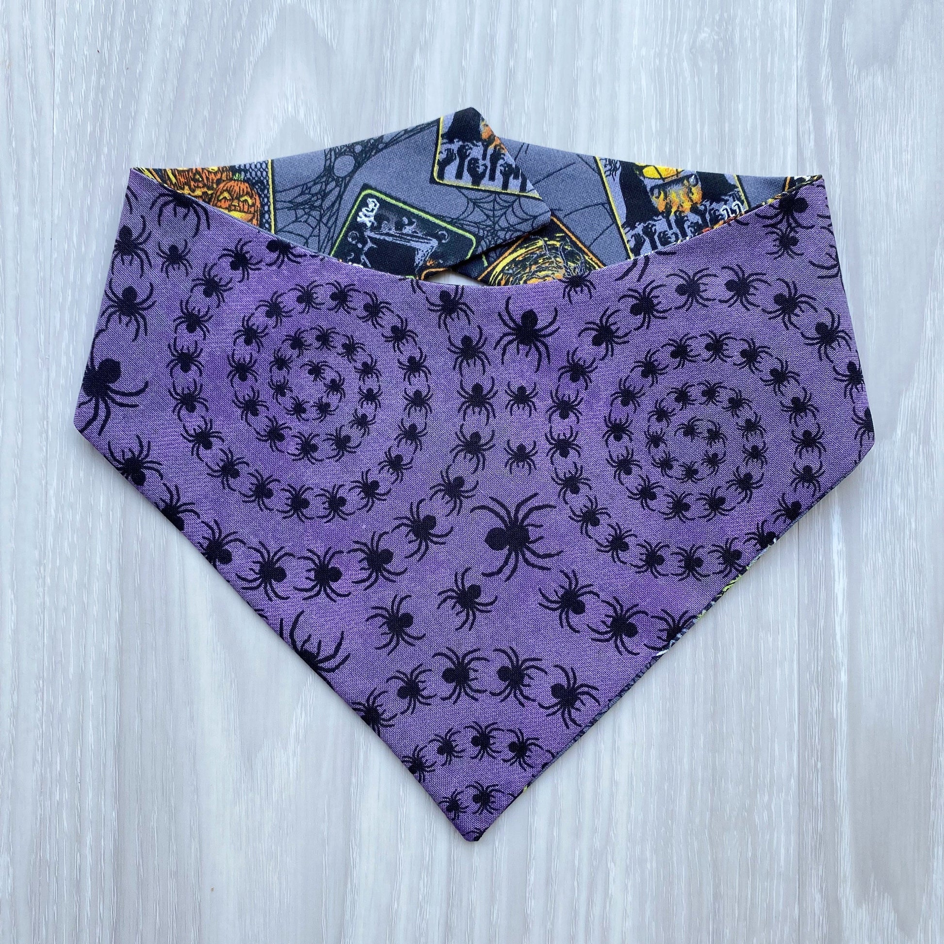 Halloween Dog Bandana, Witch Tarot Cards, Spider Swirl, Snap On