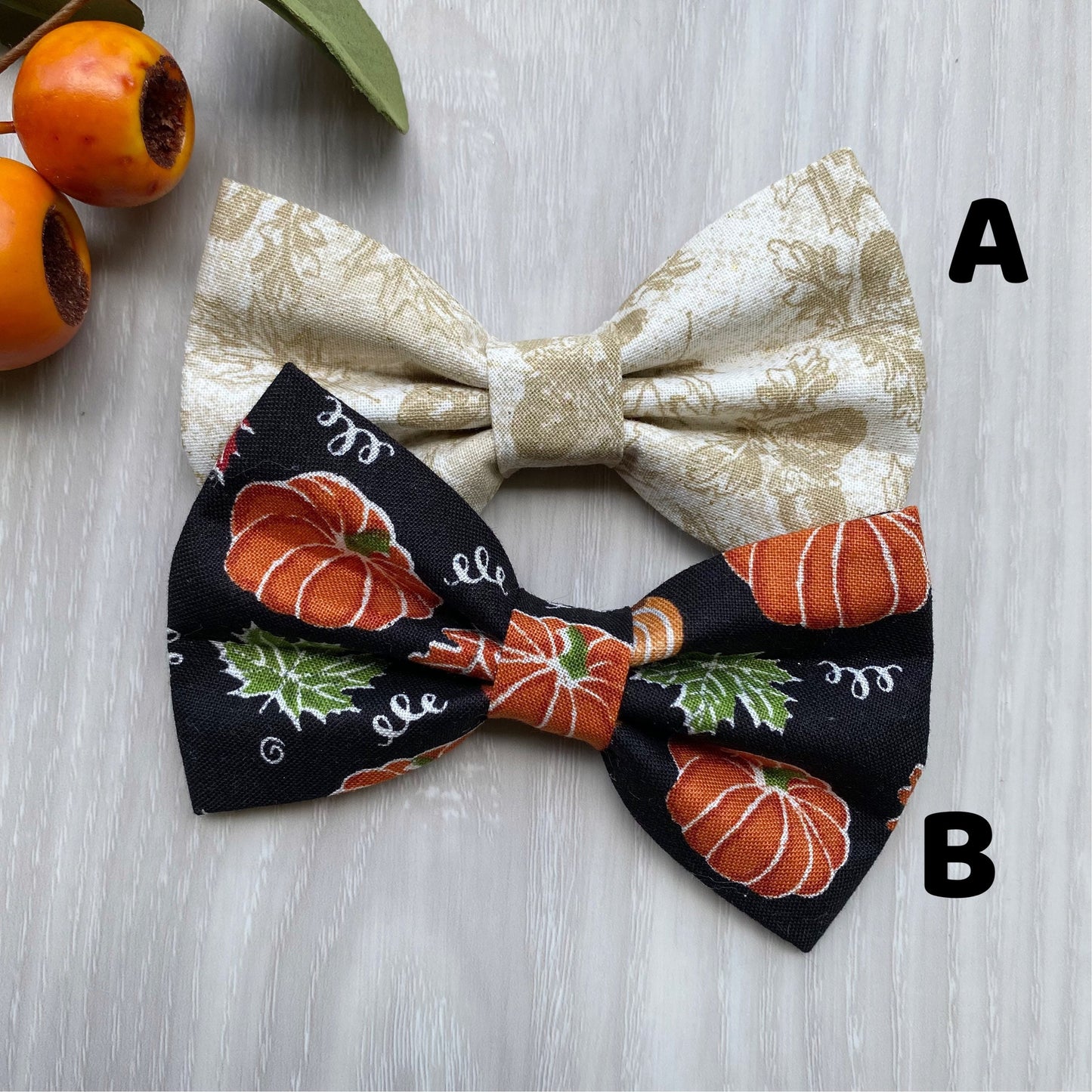 Fall dog bowtie, Pumpkin Donuts bowtie, pet accessories, bow ties, dog accessories, dog collar, pet bowtie