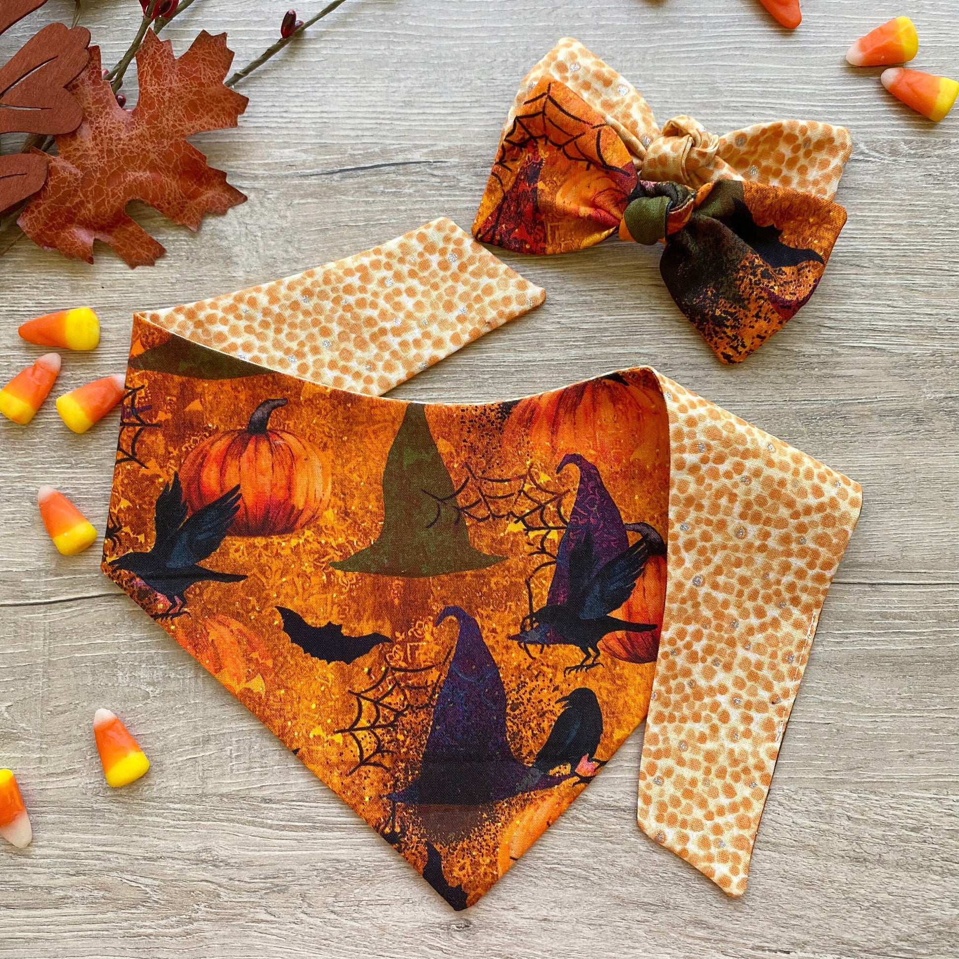 Halloween Dog bandana Witch hats