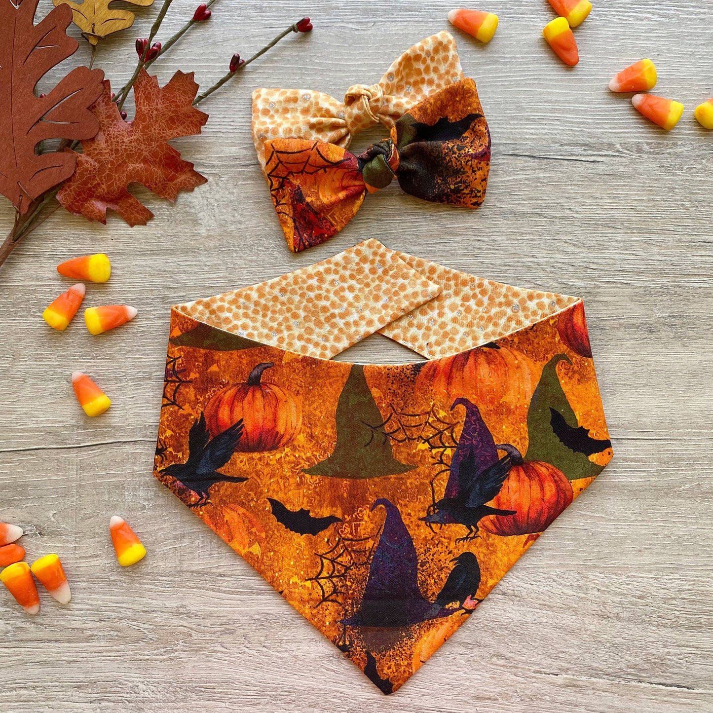 Halloween Dog bandana Witch hats