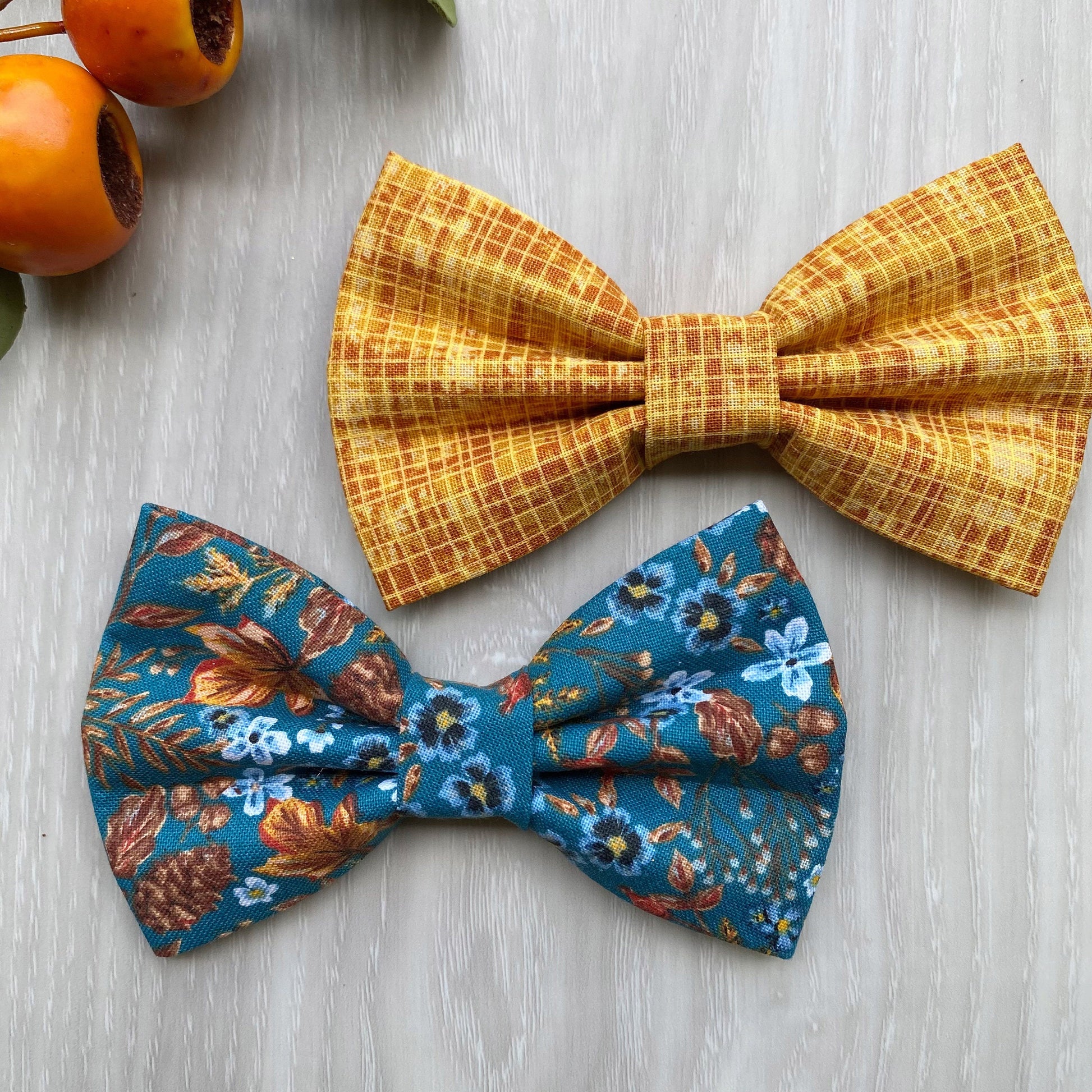 Fall dog bowtie, Autumns Yellow Florals bowtie, pet accessories, bow ties, dog accessories, dog collar, pet bowtie