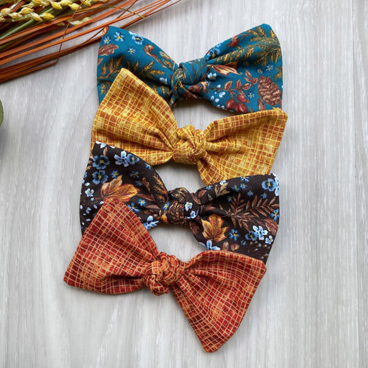 Fall Floral Dog Hair Bow, Autumn Accessories