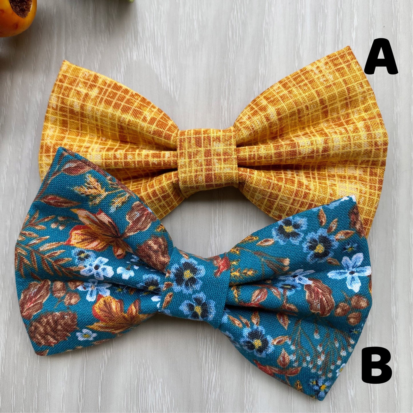 Fall dog bowtie, Autumns Yellow Florals bowtie, pet accessories, bow ties, dog accessories, dog collar, pet bowtie