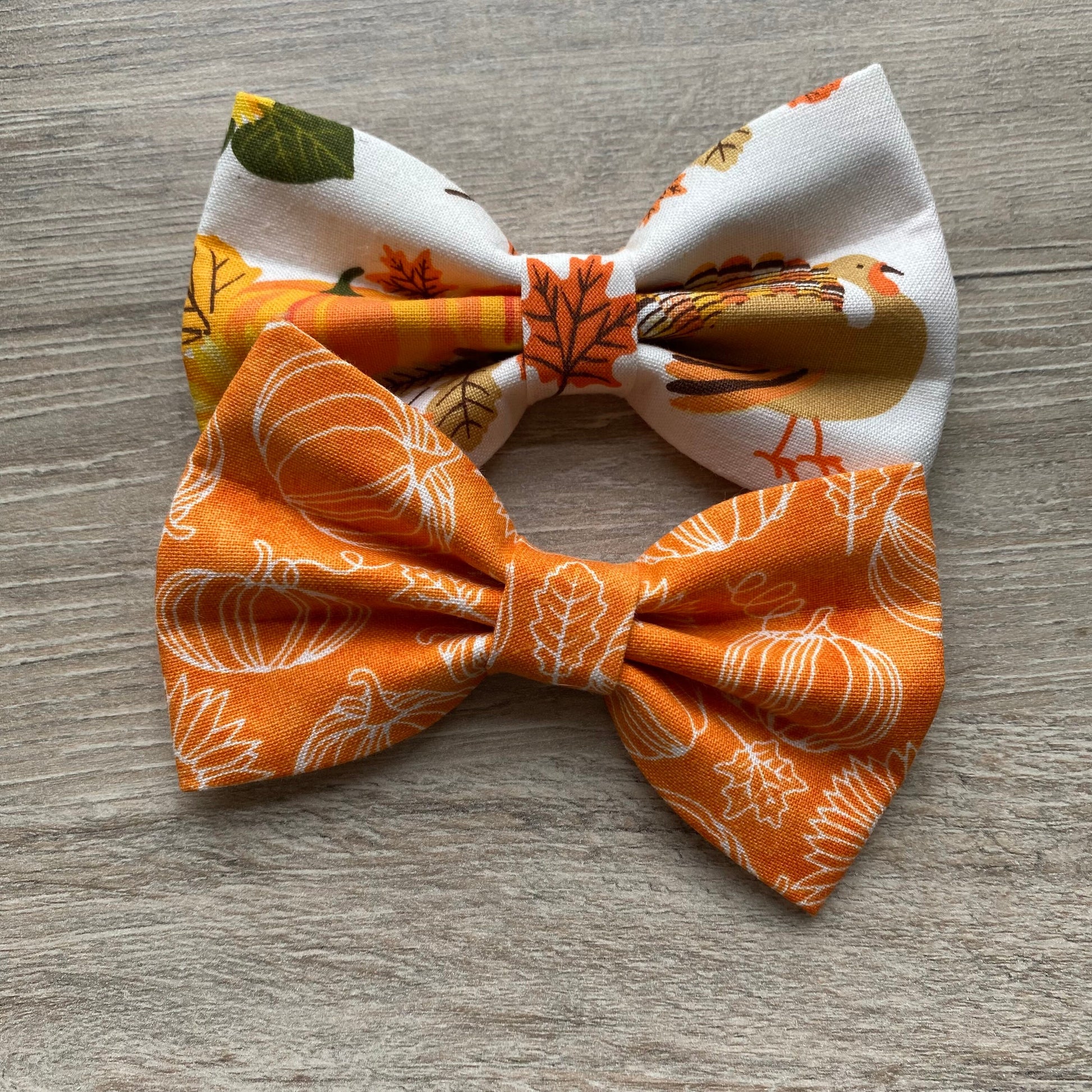 Autumn Dog Bowtie, Colorful Fall Prints, Dog Collar Accessory