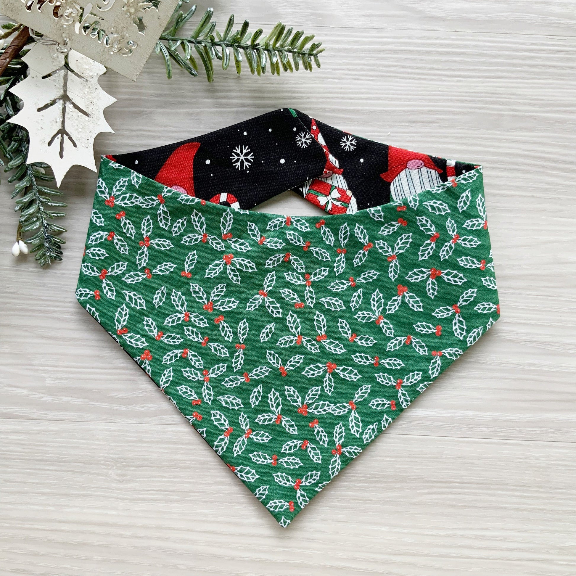 Christmas Gnomes Dog bandana,