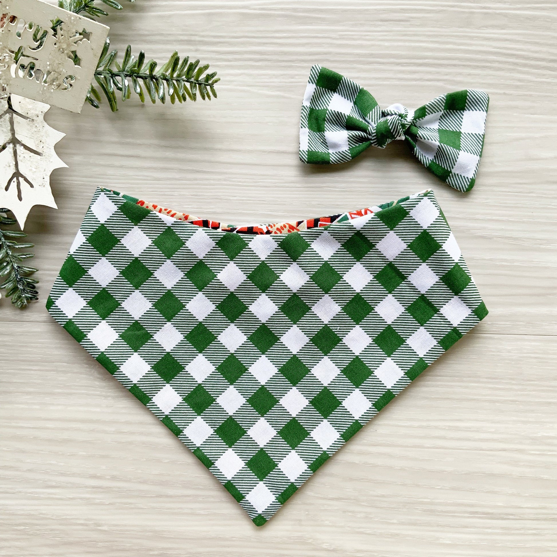 Abstract Christmas Tree Dog bandana
