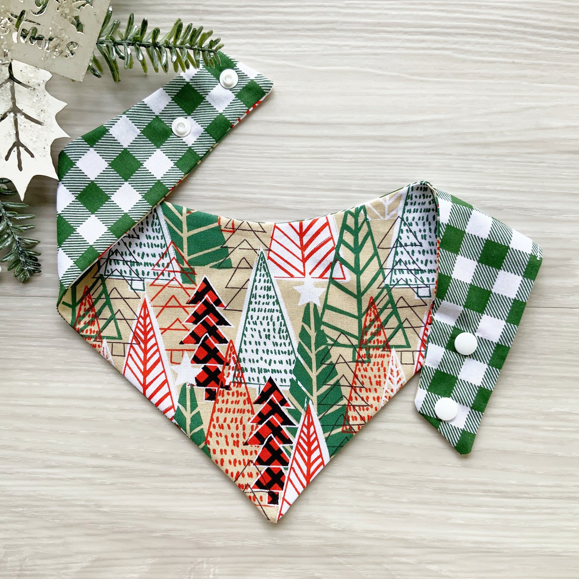 Abstract Christmas Tree Dog bandana