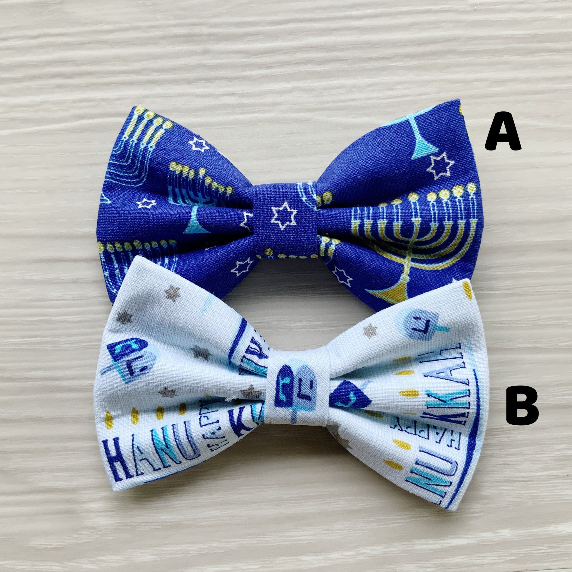 Hanukkah Dog bowties, Jewish Dog bowties, Dog Collar Bow Tie, Dog Accessories,