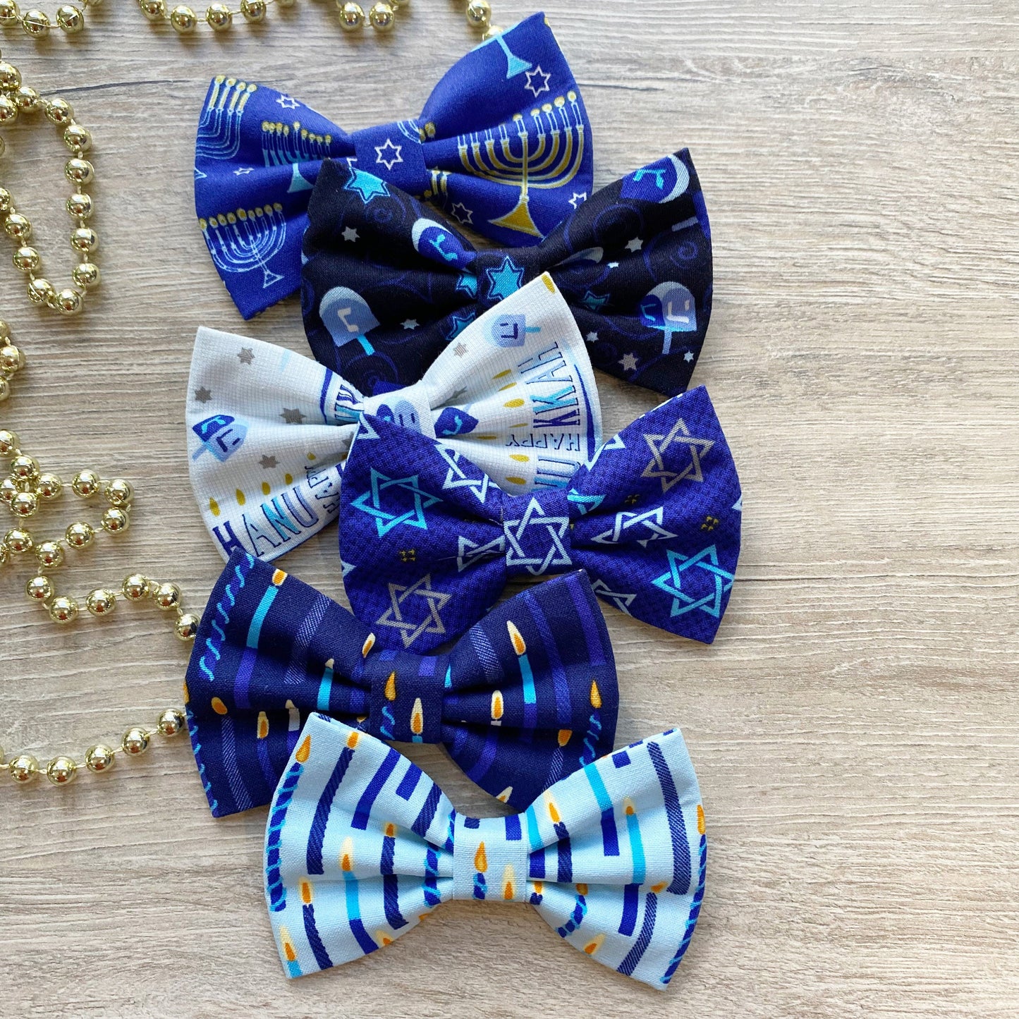 Hanukkah Dog bowties, Jewish Dog bowties, Dog Collar Bow Tie, Dog Accessories,