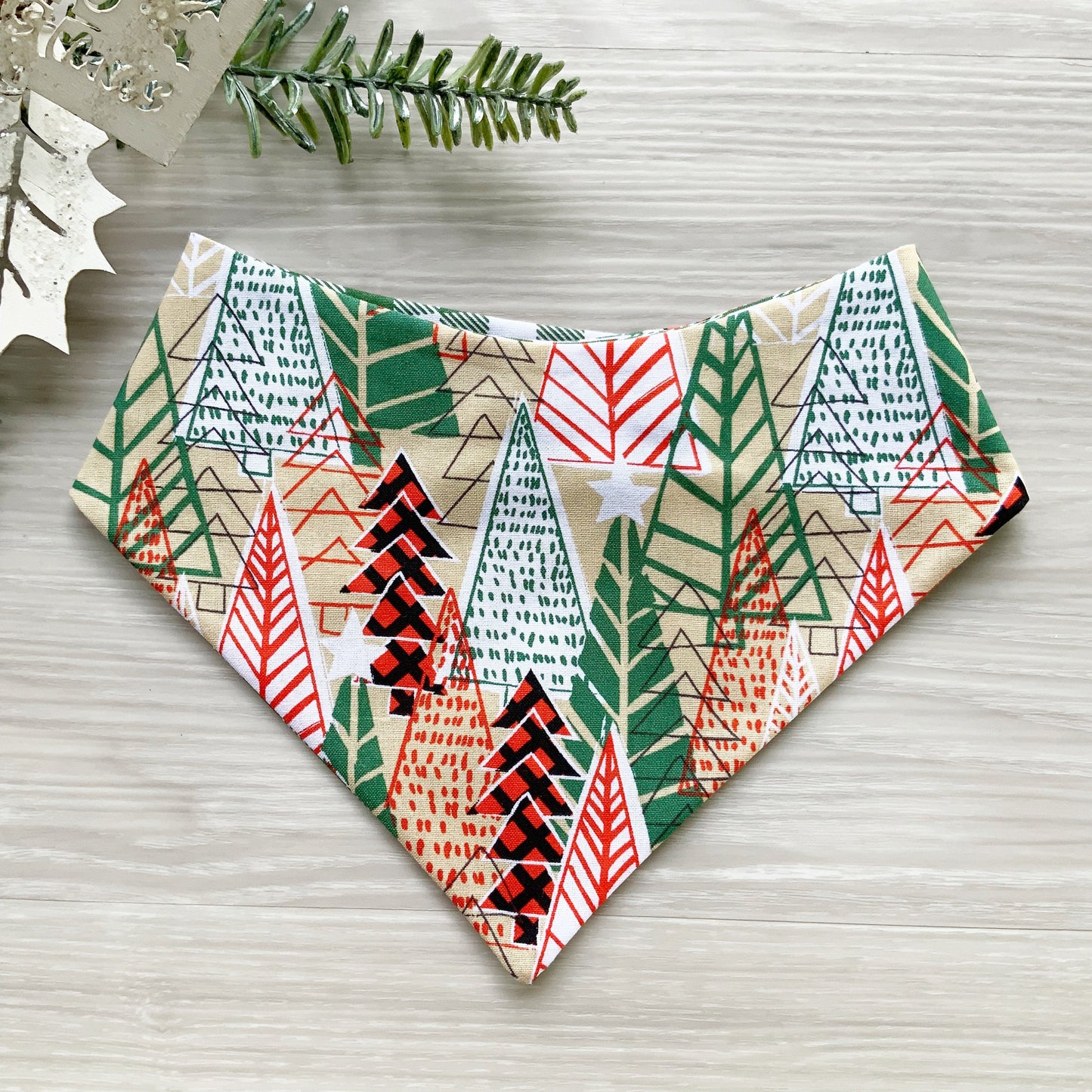 Abstract Christmas Tree Dog bandana