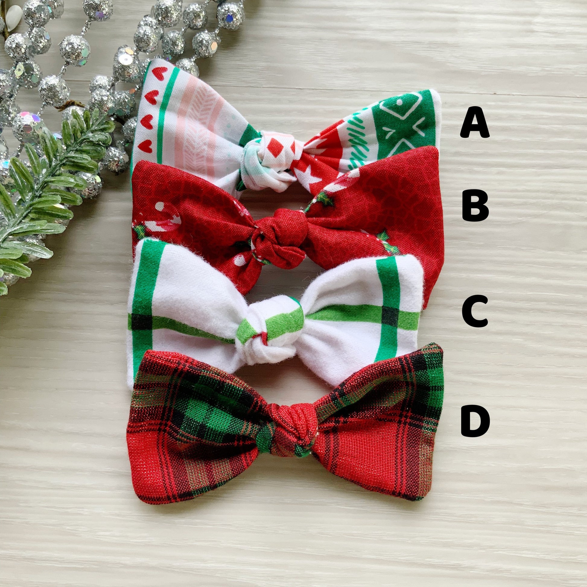 Christmas hair bows,
