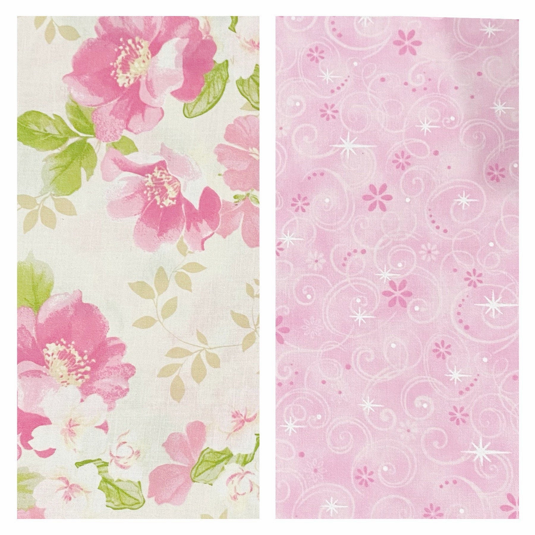 New! Dog bandana, Pink floral Dog bandana, Snap on Bandana, Matching hair-bow, Bow and Bandana, Hair Scrunchies