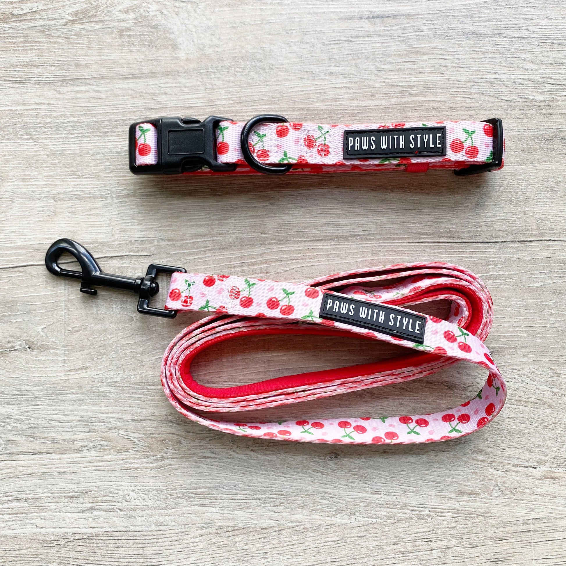 BUNDLE Set Cherry Dog Adjustable Harness
