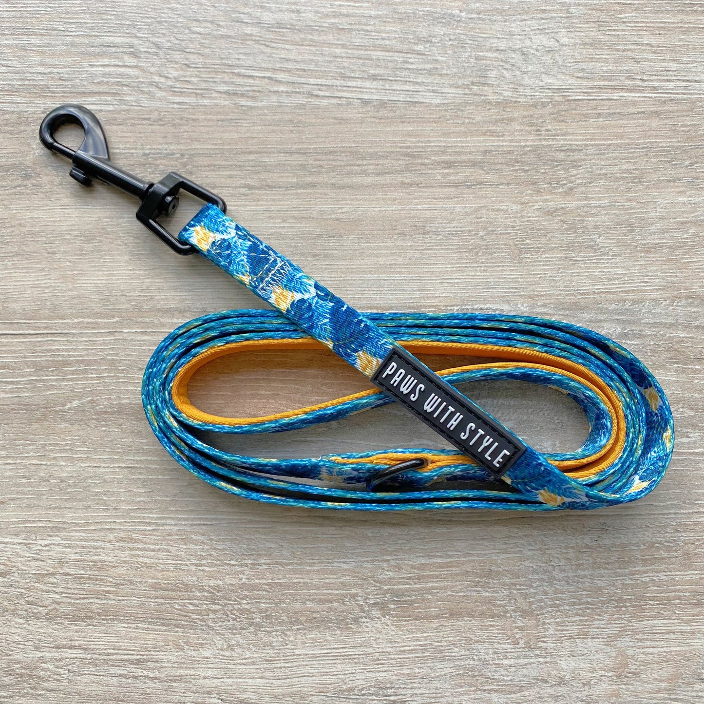 BUNDLE Set Blue Tropical Dog Adjustable Harness