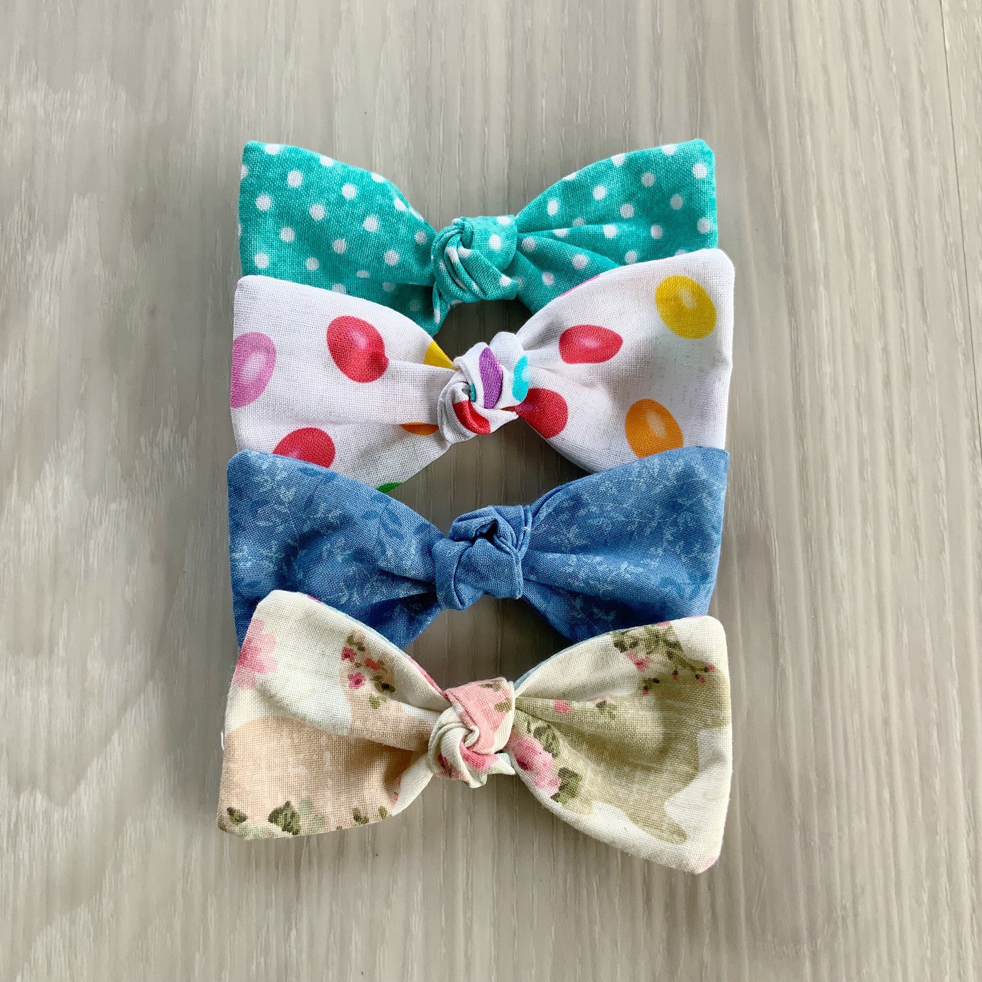 Easter Dog Hair Bow, Pastel Cotton Doggy Bow (3.75 Wide)