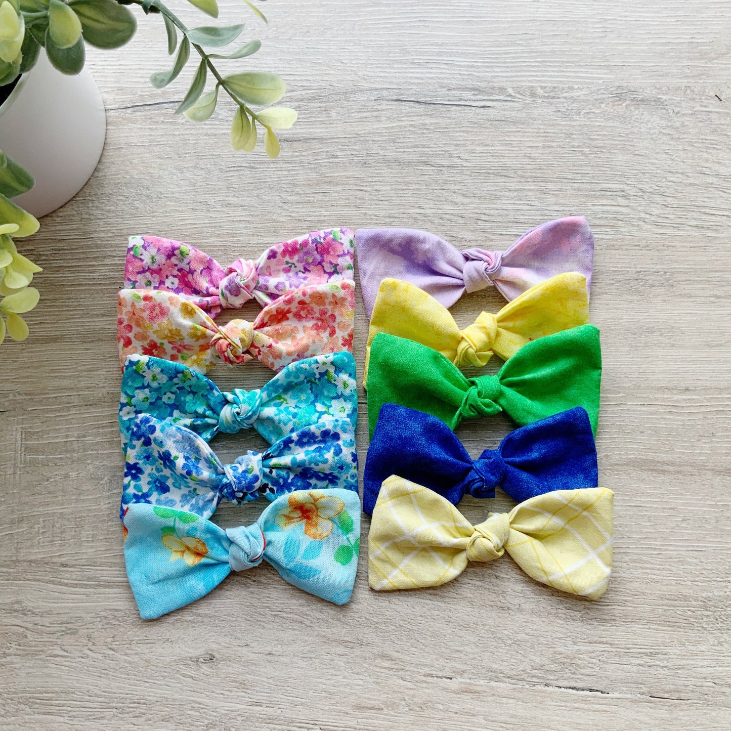 Spring Floral Dog Hair Bow, Puppy Alligator Clip or French Barrette