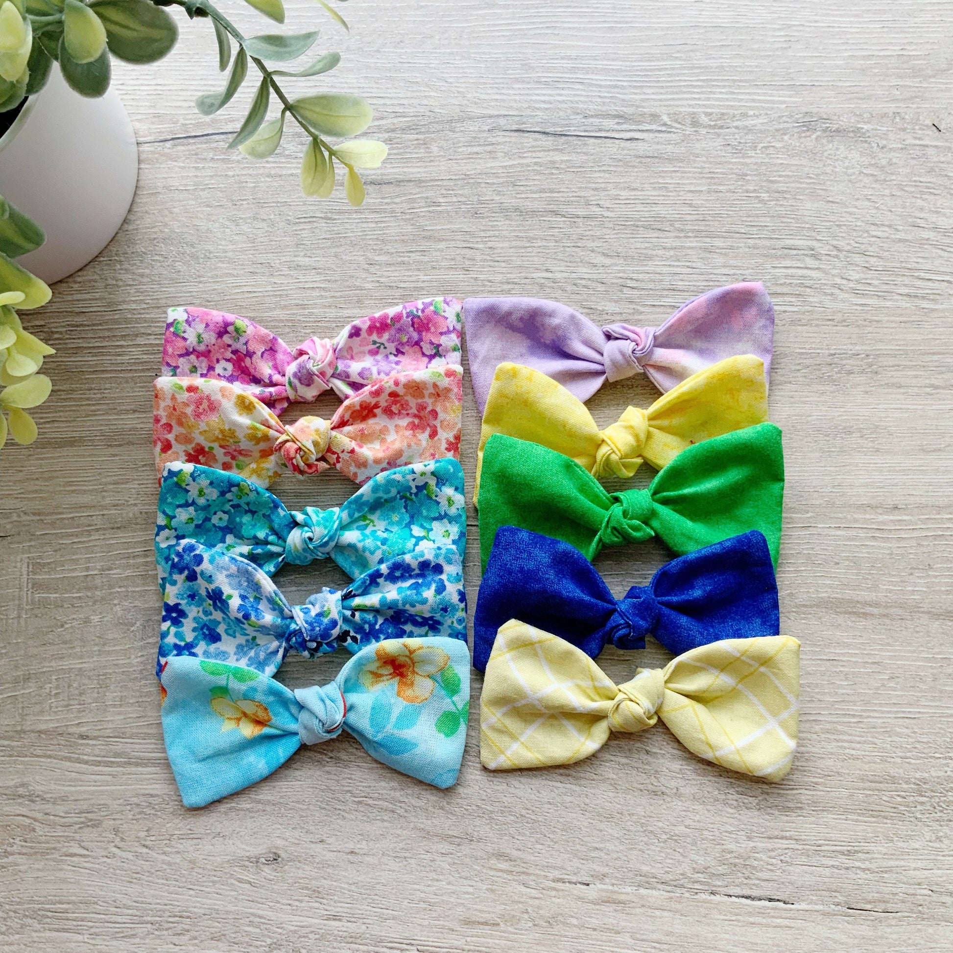 Spring Floral Dog Hair Bow, Puppy Alligator Clip or French Barrette