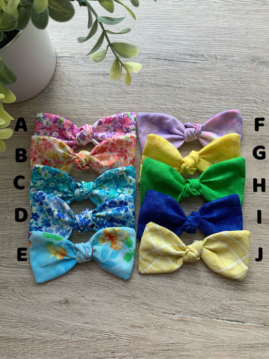 Spring Floral Dog Hair Bow, Puppy Alligator Clip or French Barrette
