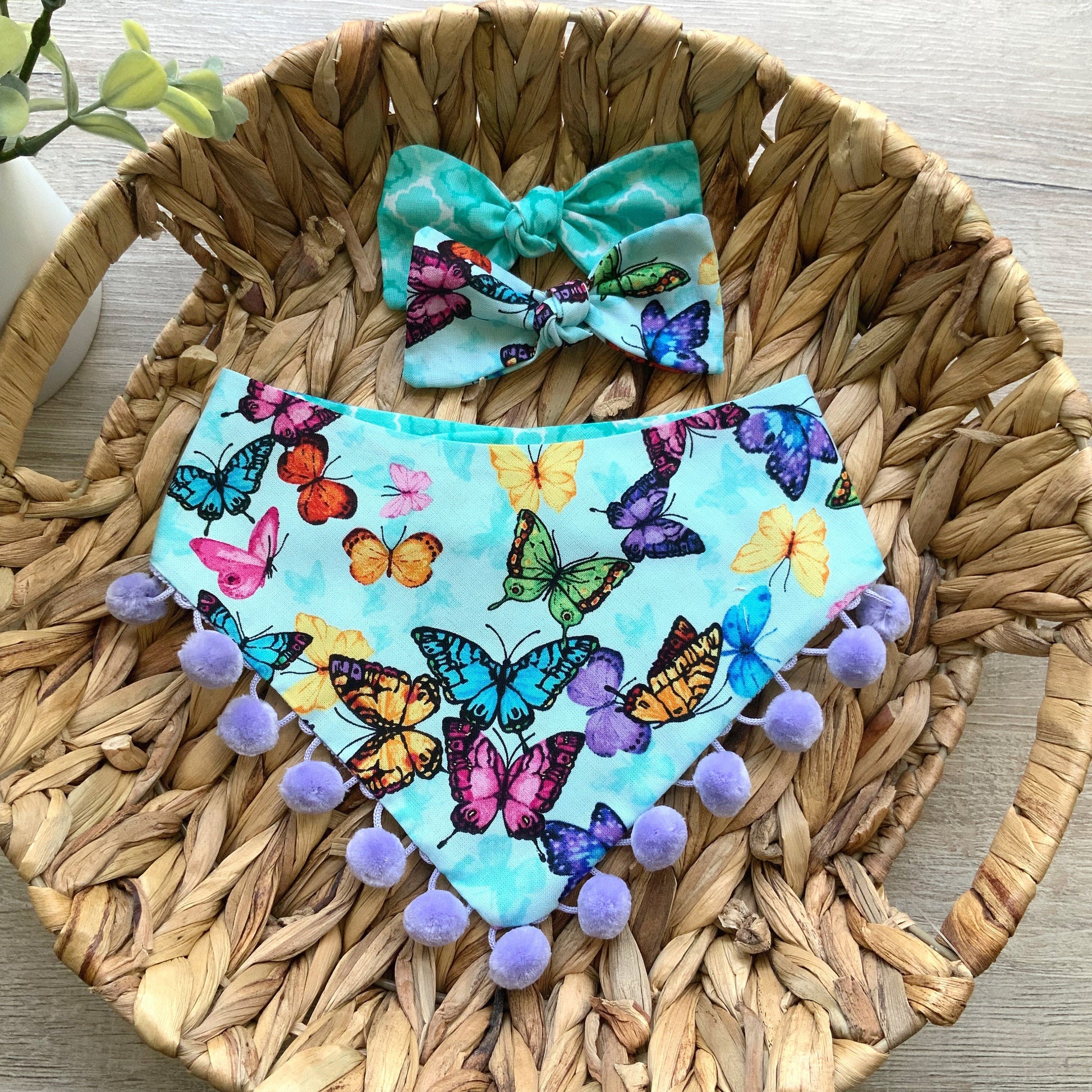 Butterfly Spring Dog bandana