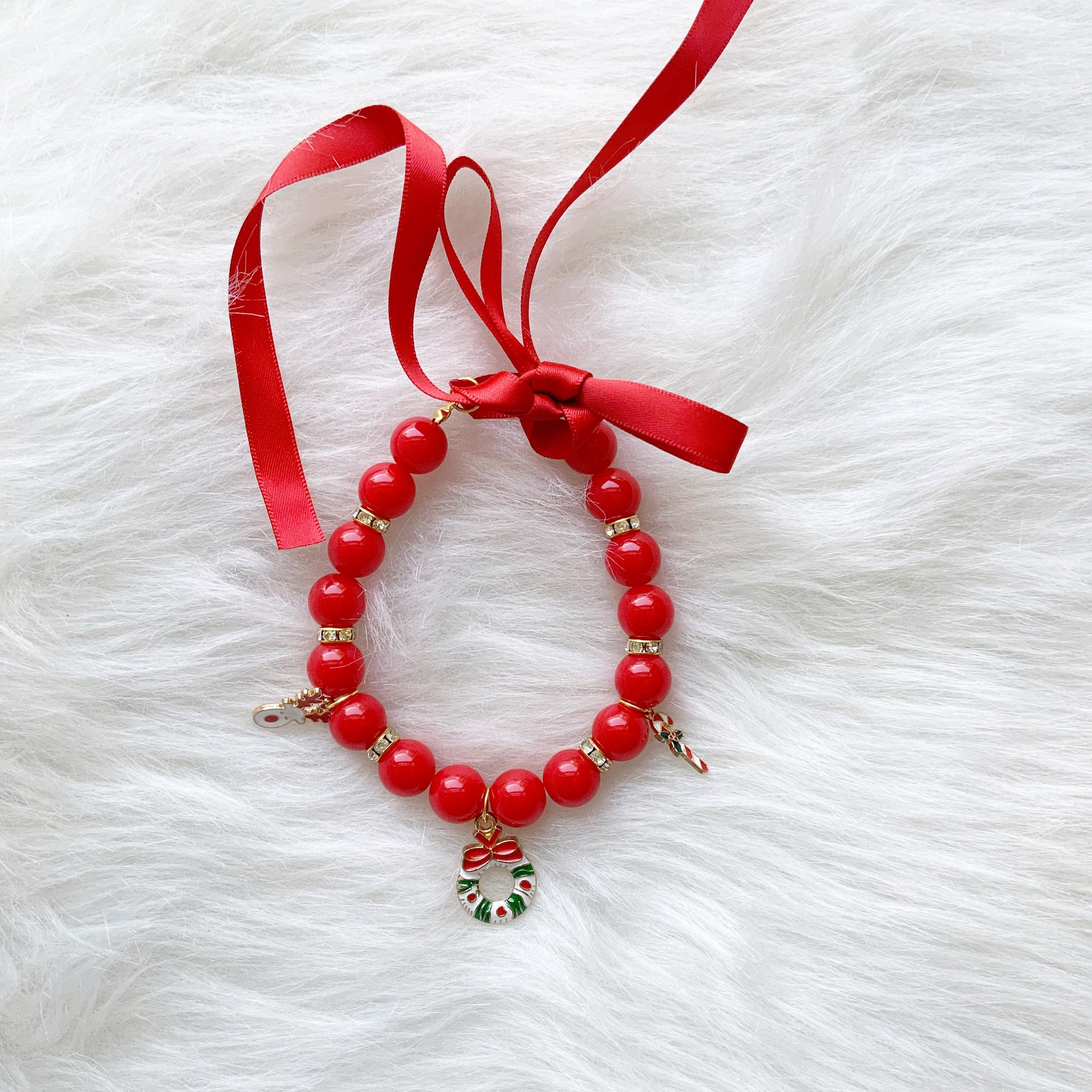 12mm Beaded Pet Necklace