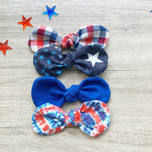 4th of July Dog Bow Tie, Patriotic Star Clip, Summer Fun