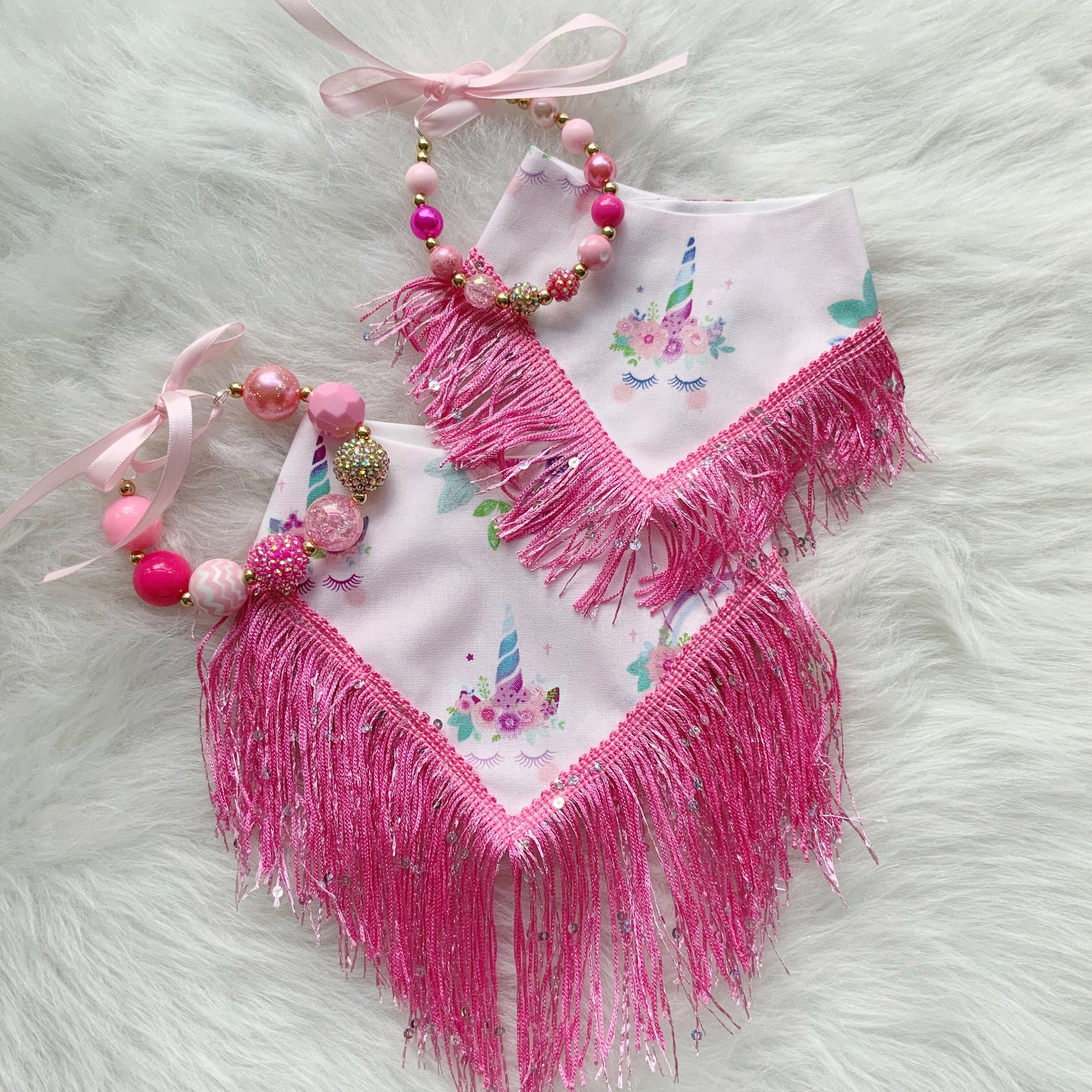 Magical Pink Unicorn Dog Bandana