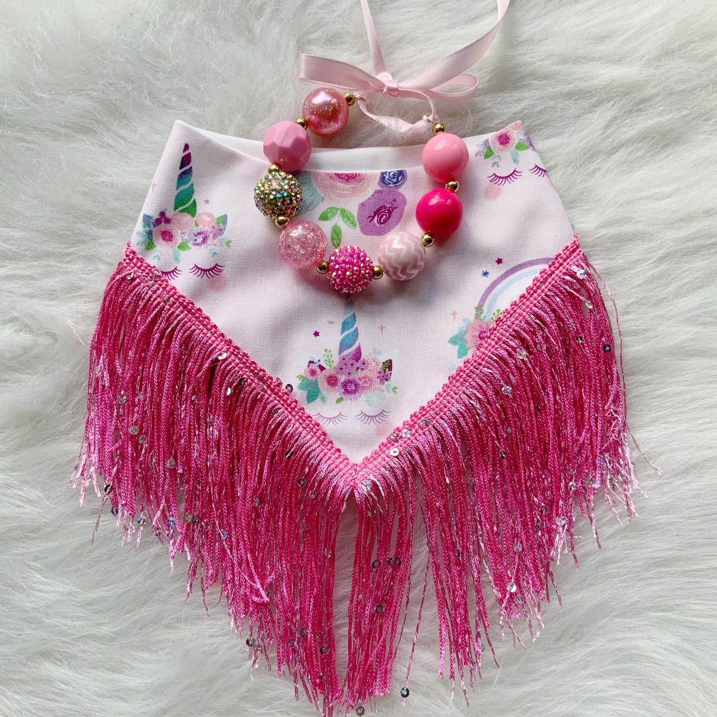 Magical Pink Unicorn Dog Bandana