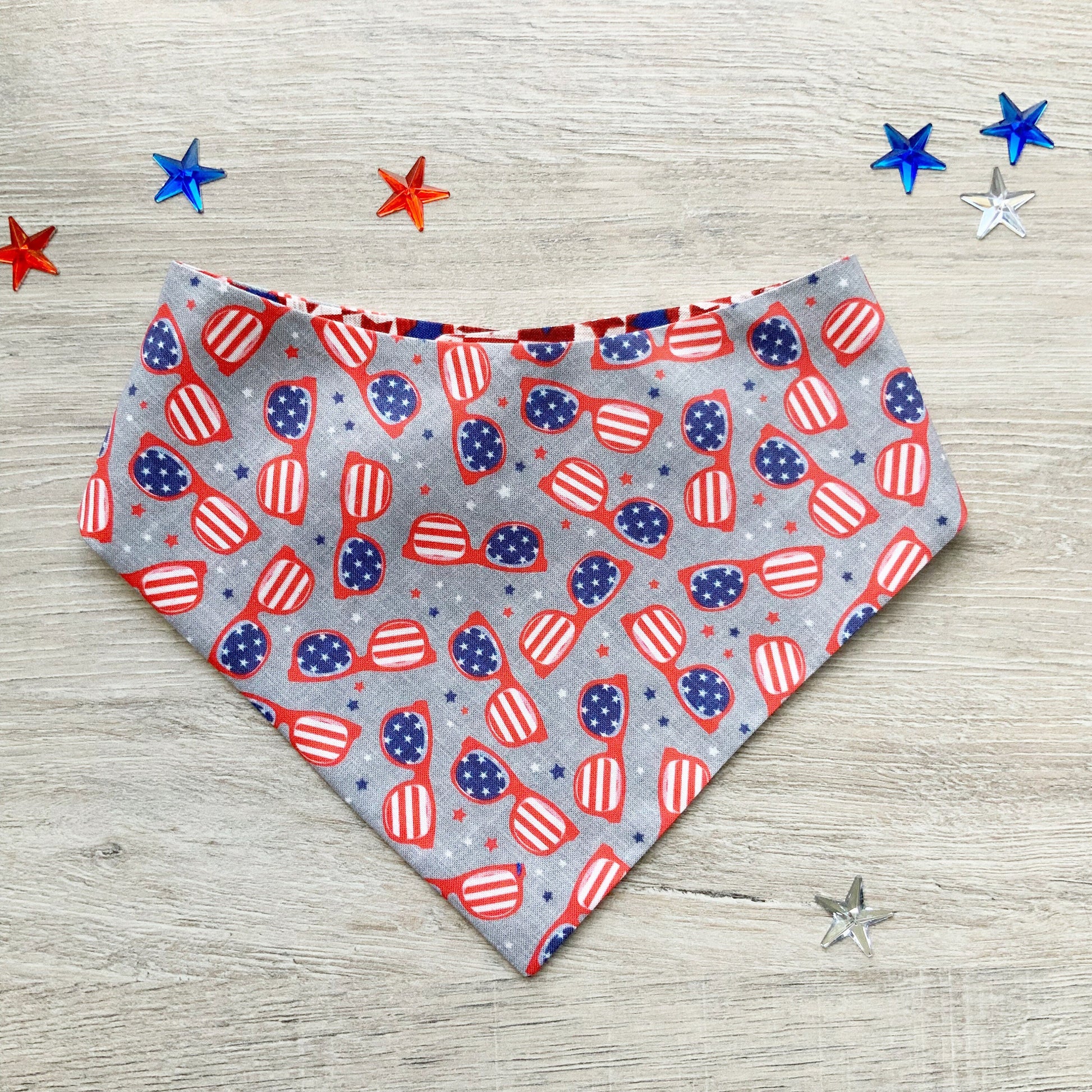 Patriot USA Glasses dog bandana