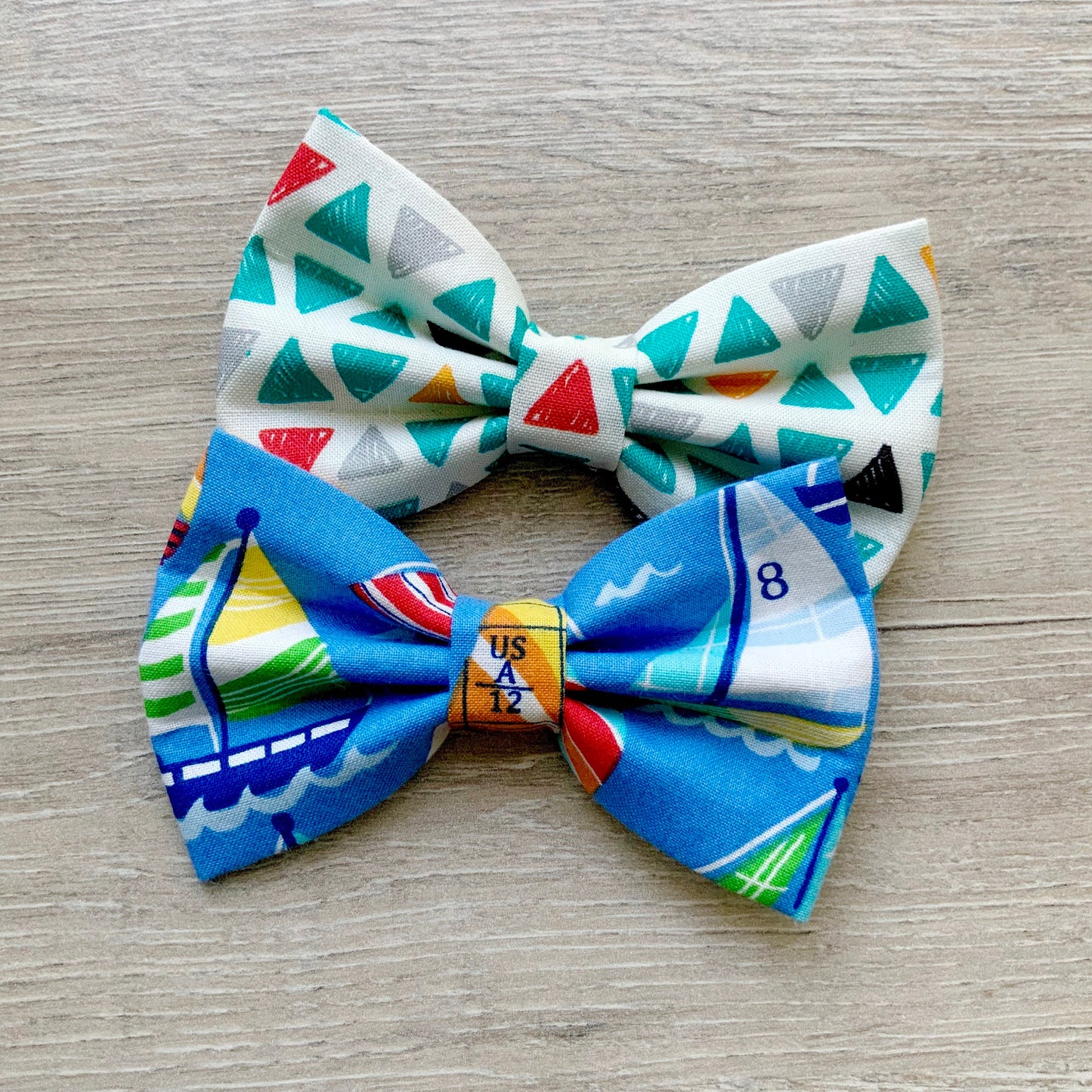 Nautical Sailboat Dog Bow Tie, Dapper Sailor Collar Accessory