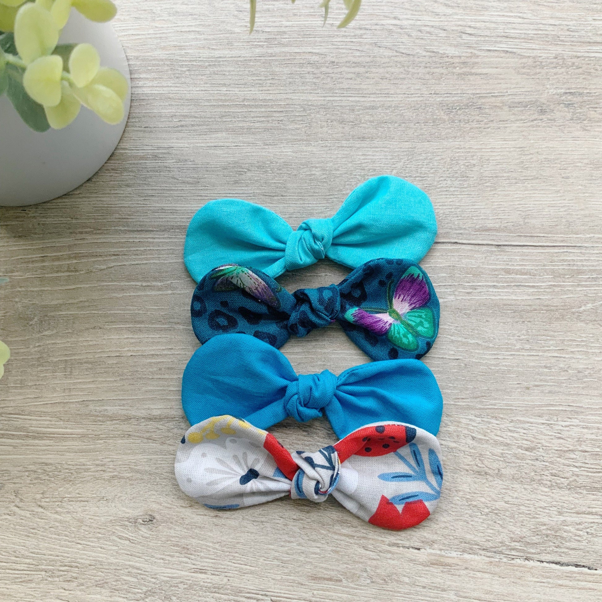 Floral Cotton Dog Bow, Bright Spring Colors, Alligator Clip
