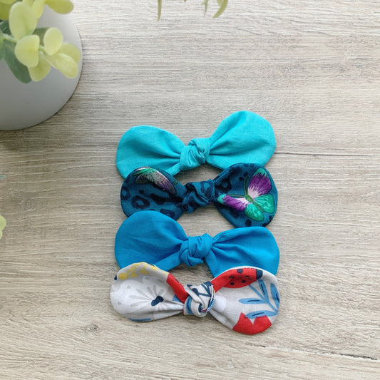 Floral Cotton Dog Bow, Bright Spring Colors, Alligator Clip