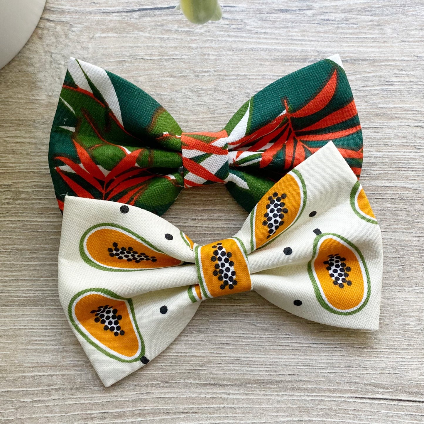 Papaya Fruit Summer Dog Bowtie