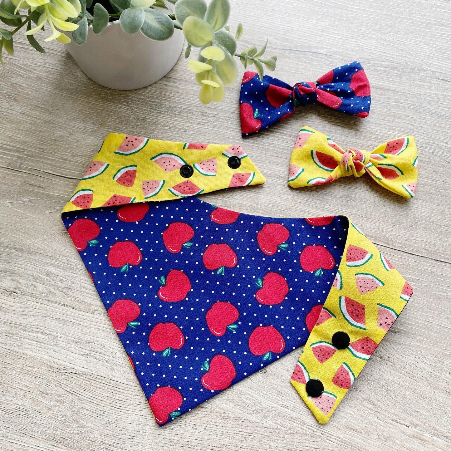 Apples & Watermelon Summer Dog bandana