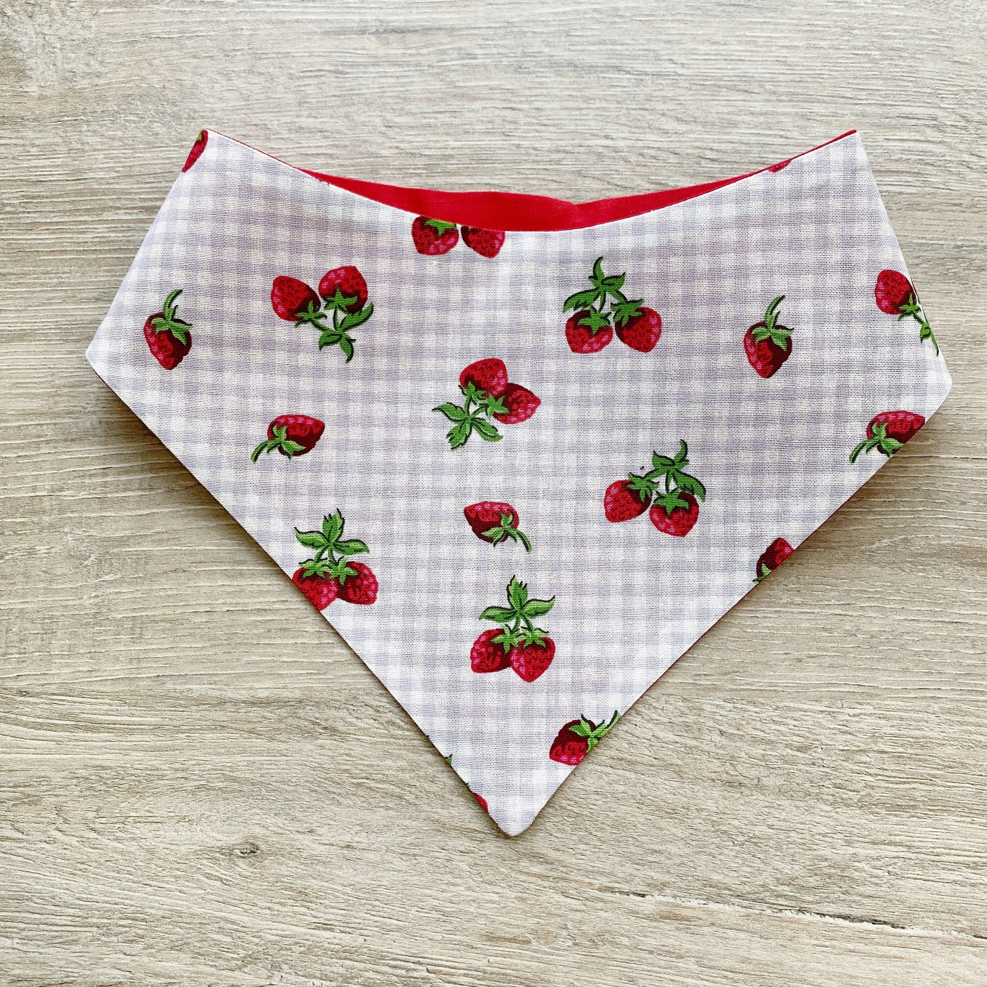Strawberry Picnic Dog bandana,