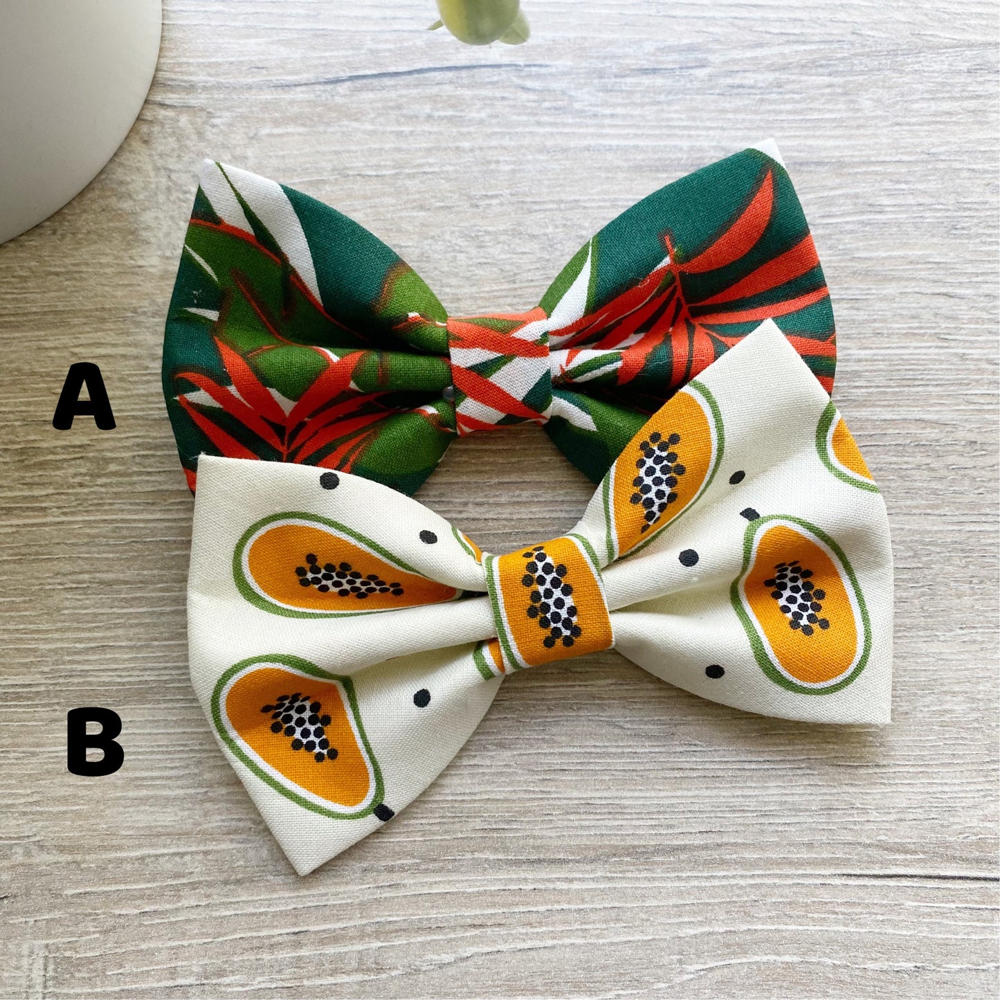 Papaya Fruit Summer Dog Bowtie