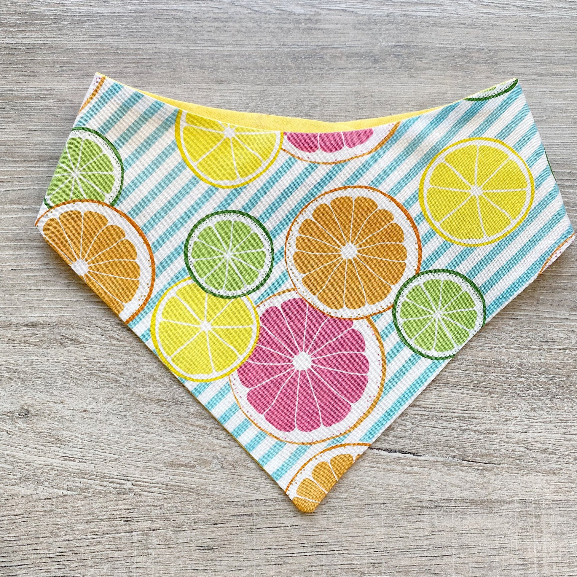 Grapefruit and Lime Summer Dog bandana