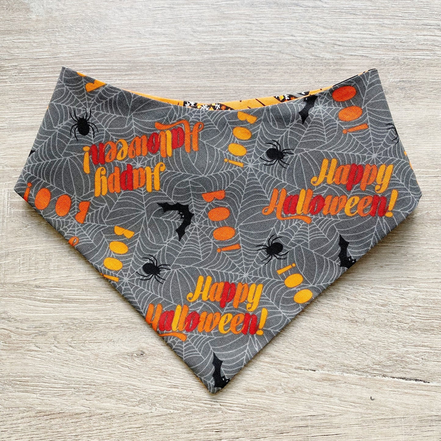 Halloween Dog bandana, Witch hats and Spiders, Dog bandana, Snap on Bandana, Matching hair-bow, Bow and Bandana, Hair Scrunchies