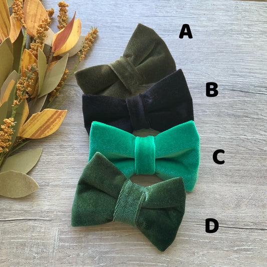 Velvet Fall Dog Bowtie, pet accessories, dog accessories, dog collar, pet bow tie, fancy bow, Autumn bow tie, season bow tie, Puppy bow tie