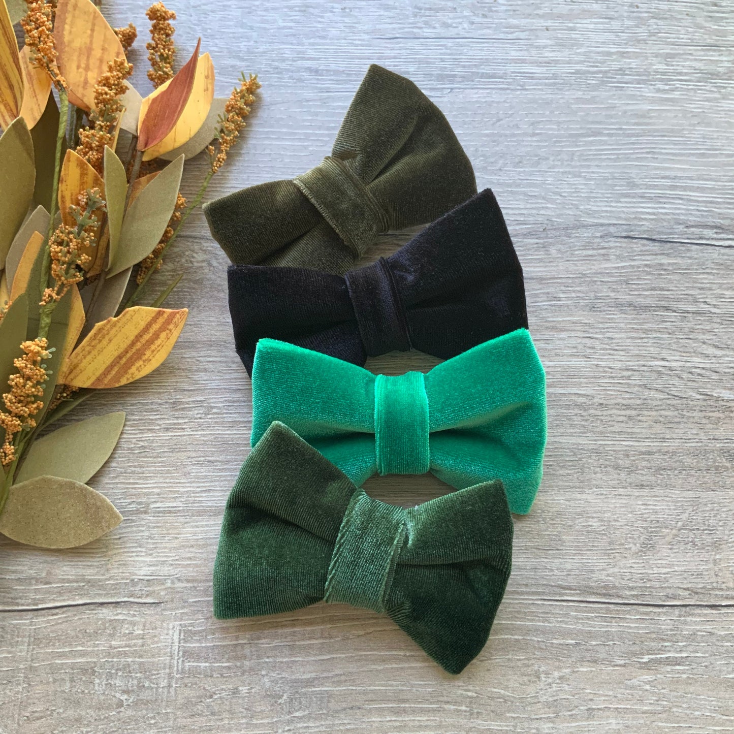 Velvet Fall Dog Bowtie, pet accessories, dog accessories, dog collar, pet bow tie, fancy bow, Autumn bow tie, season bow tie, Puppy bow tie