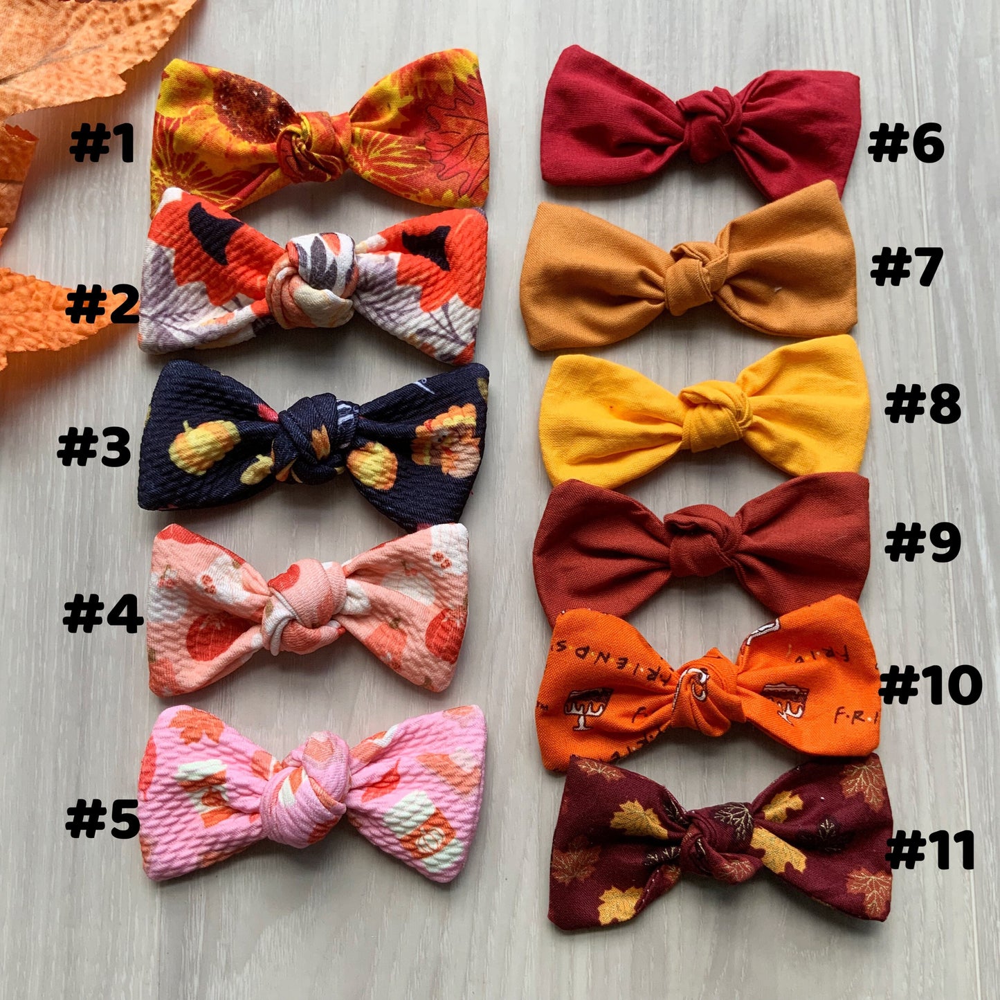 Fall Dog Hair Bow Clip, Autumn Pet Hair Accessory