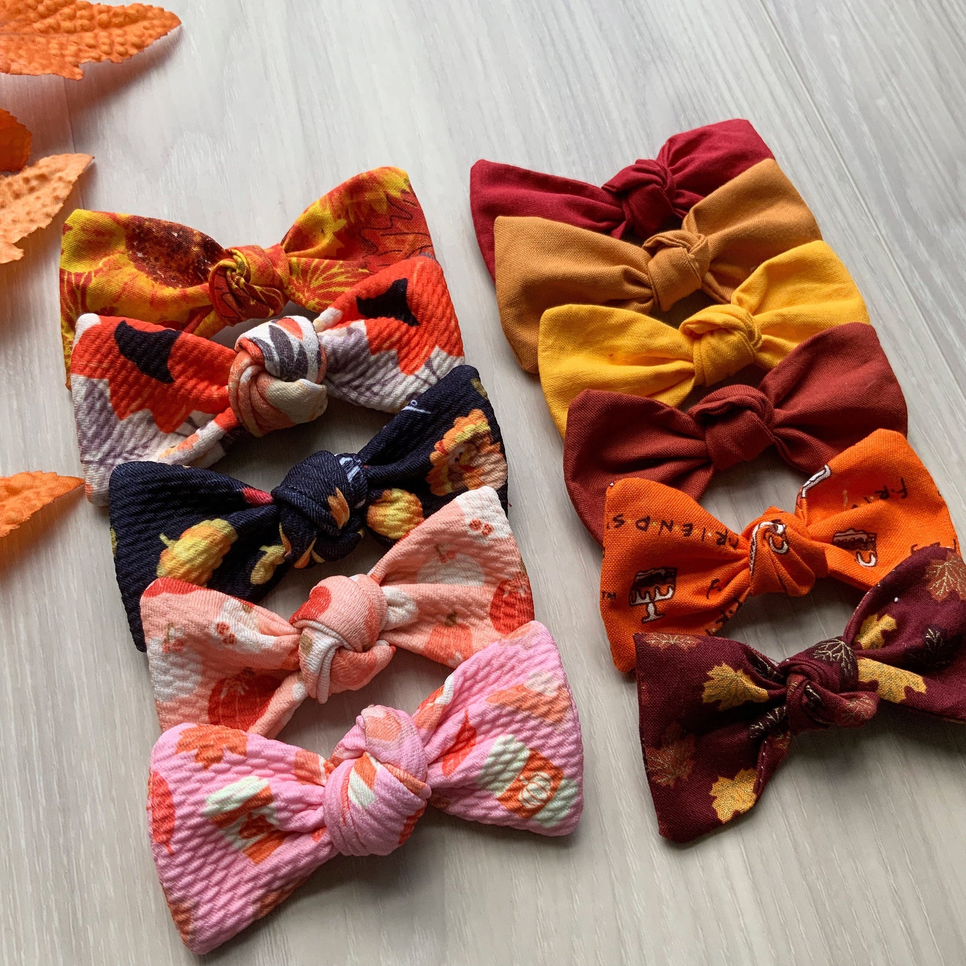 Fall Dog Hair Bow Clip, Autumn Pet Hair Accessory