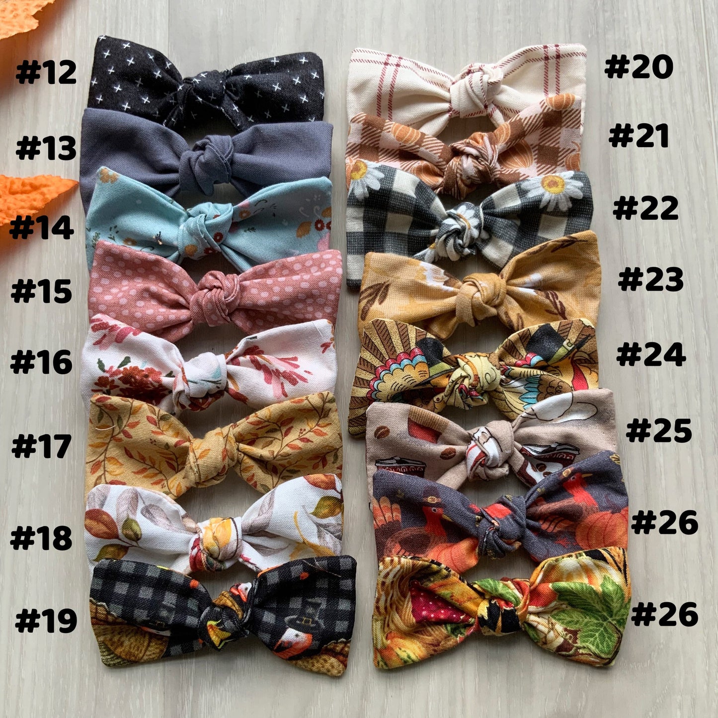 Fall Dog Hair Bow Clip, Autumn Pet Hair Accessory