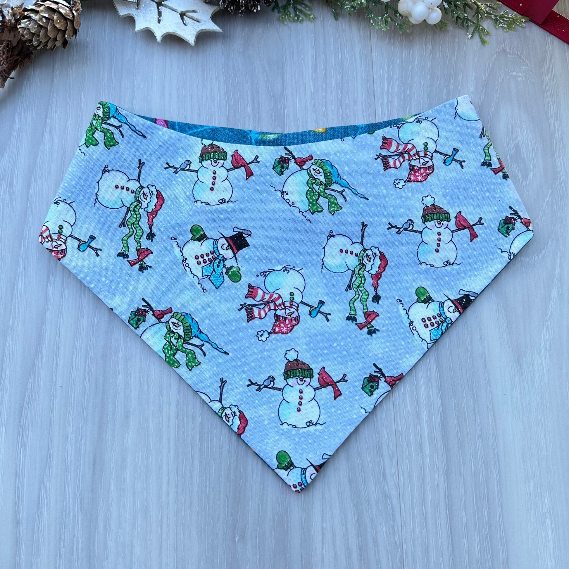 Christmas dog Bandana, Snowman