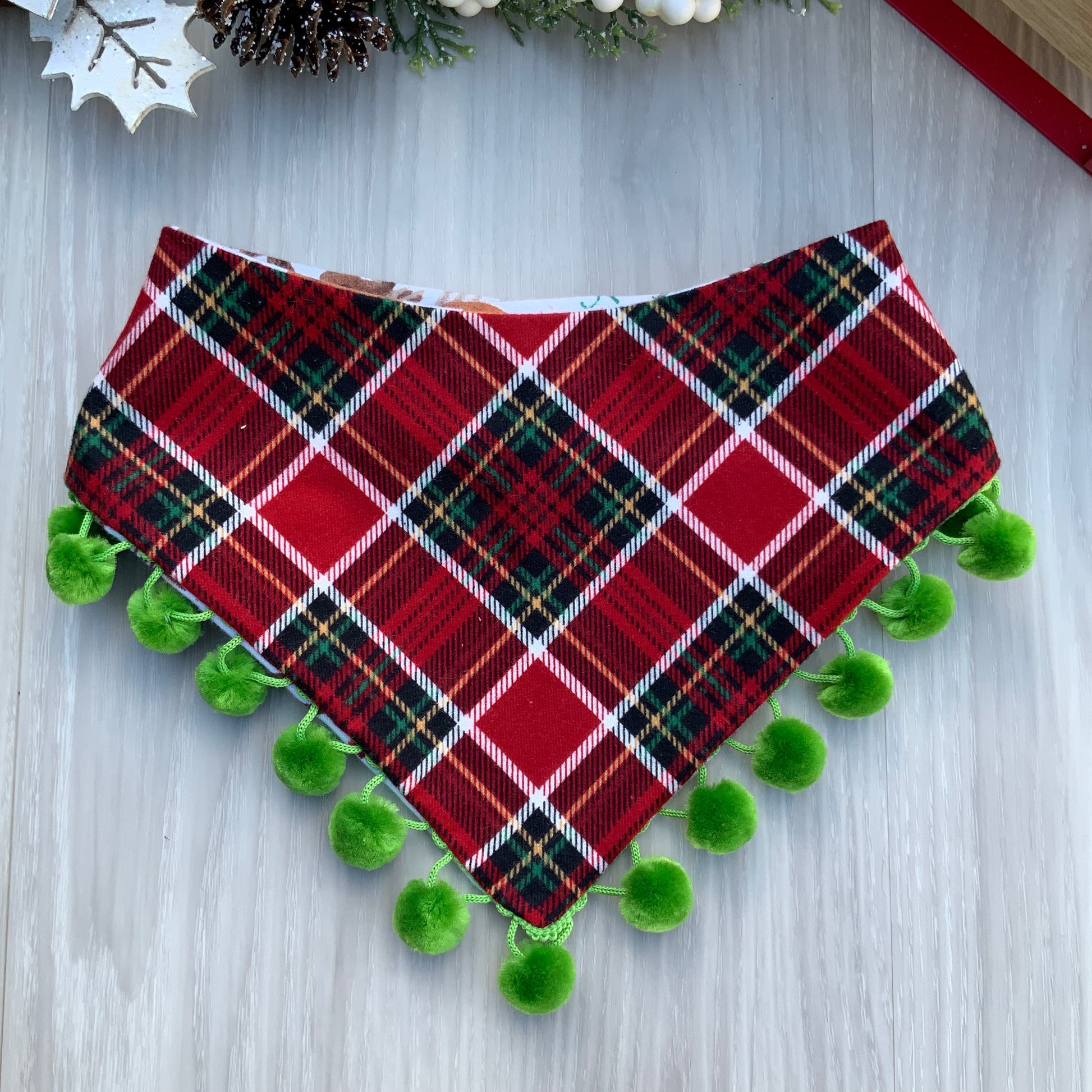 Christmas dog Bandana Forest