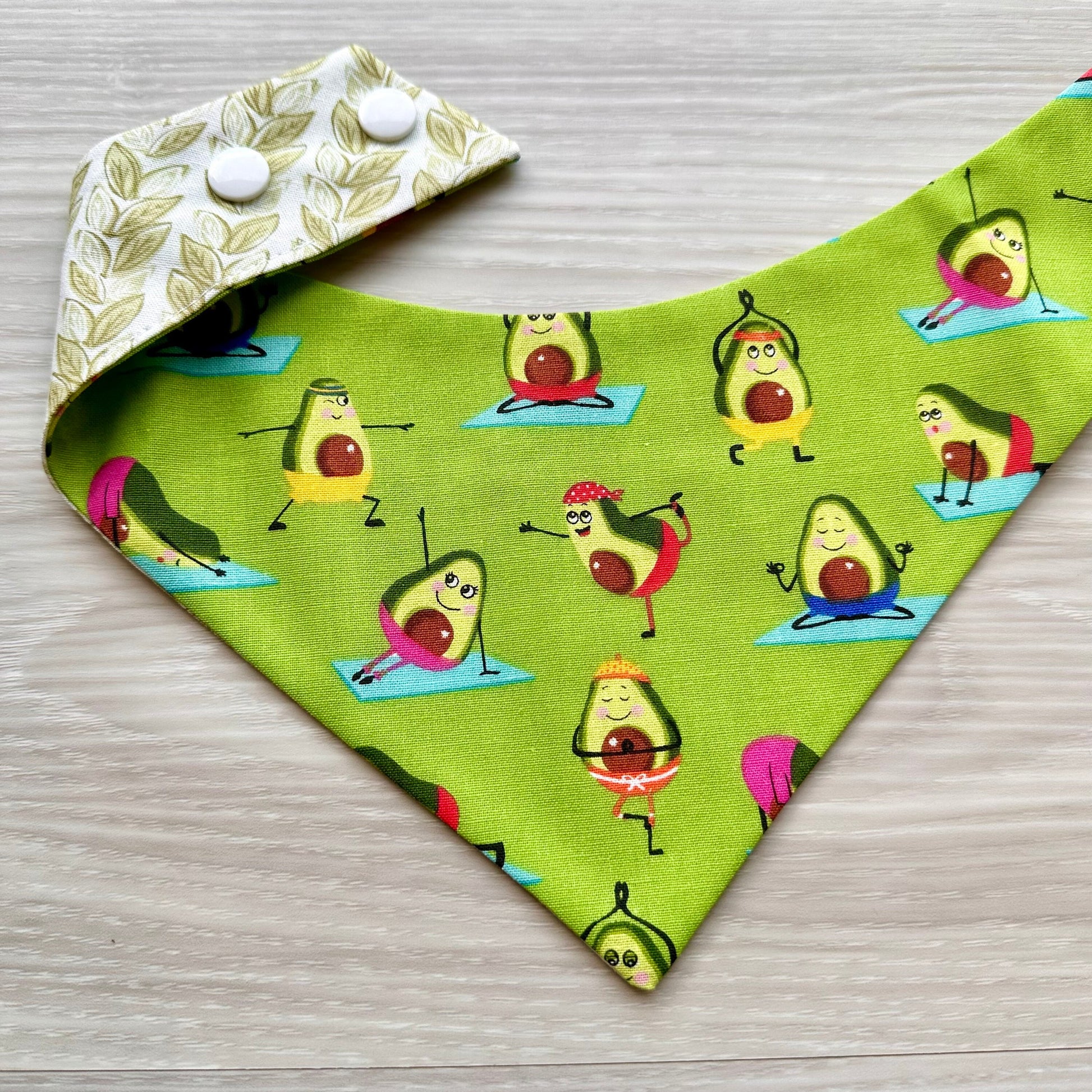 Watermelon Whale and Avocado Yoga dog Bandana