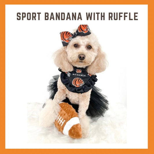 Sport Dog Bandana with Ruffles
