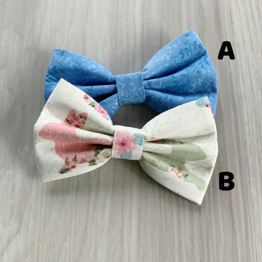Easter Dog Bow Tie, Floral Bunny, Sailor Bow